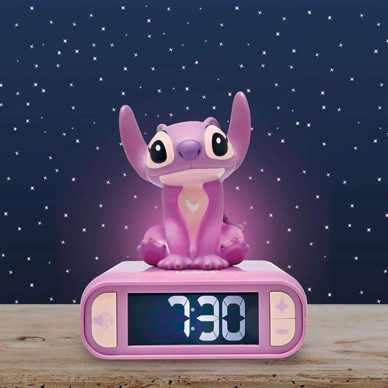 Lexibook Digital Alarm Clock with 3D Angel Night Light & Sound Effects RL800D1
