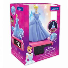 Lexibook Digital Alarm Clock with 3D Princess Night Light & Sound Effects RL800DP