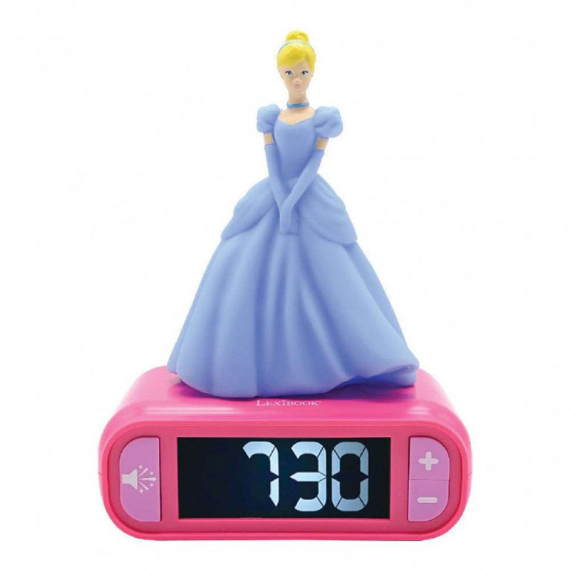 Lexibook Digital Alarm Clock with 3D Princess Night Light & Sound Effects RL800DP