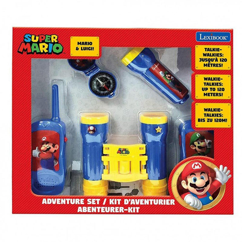 Lexibook Super Mario Σετ Walkie Talkies Κιάλια & Πυξίδα RPTW12NI