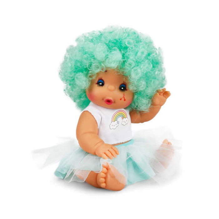 Sunman Κούκλα Dollectibles Afro Baby 23cm Πράσινα μαλλιά