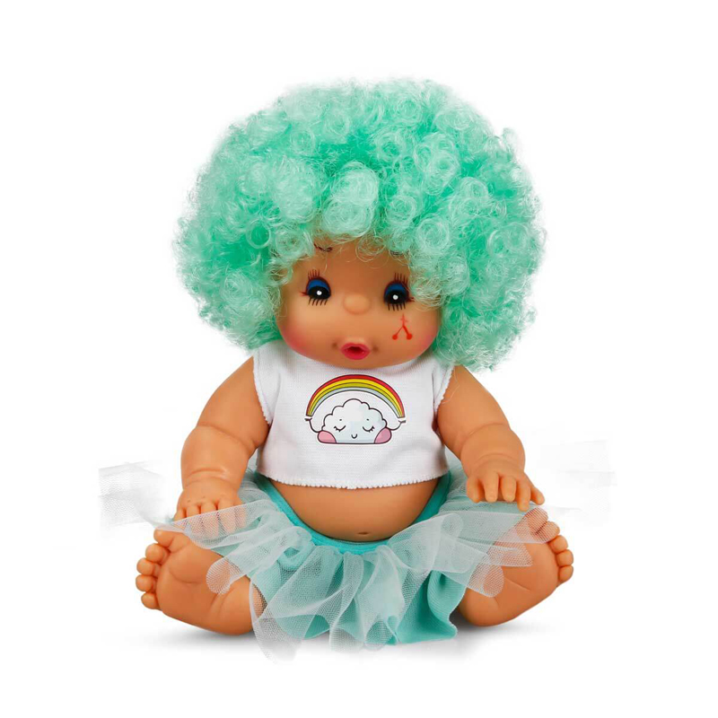 Sunman Κούκλα Dollectibles Afro Baby 23cm Πράσινα μαλλιά