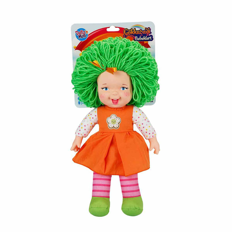 Sunman Κούκλα Rainbow Doll 45cm Πράσινα Μαλλιά