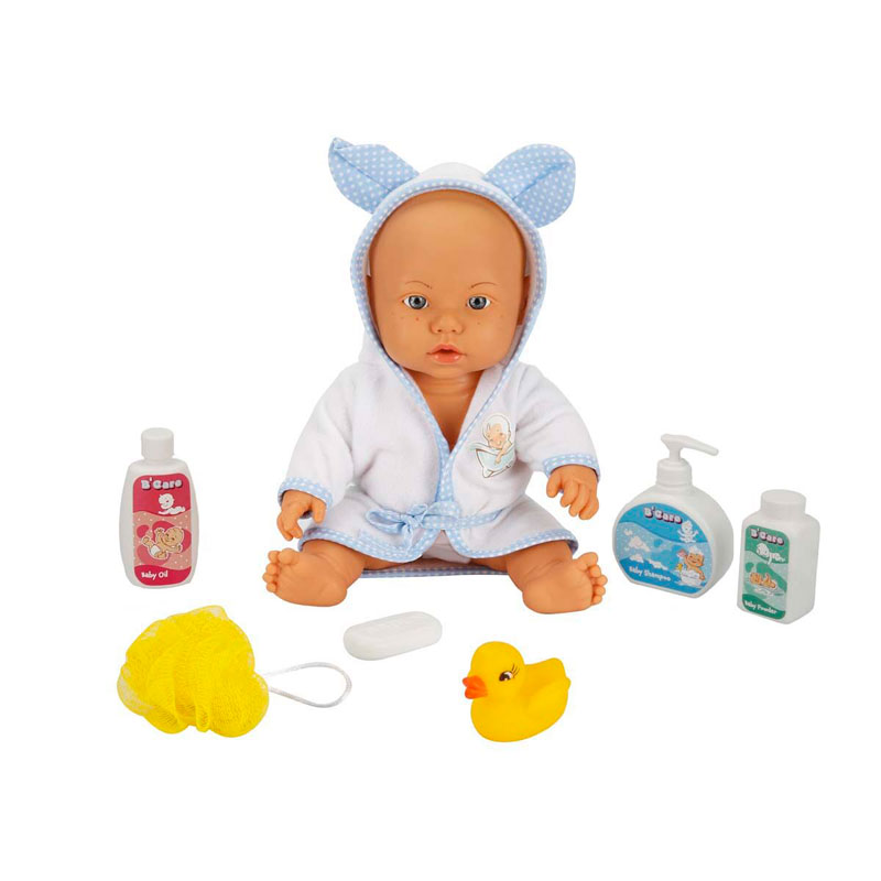 Sunman Bebelou BathTime Doll 35cm Γαλάζιο