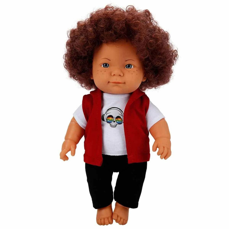 Sunman Κούκλα Dollectibles Curly Baby 35cm Καστανά Μαλλιά