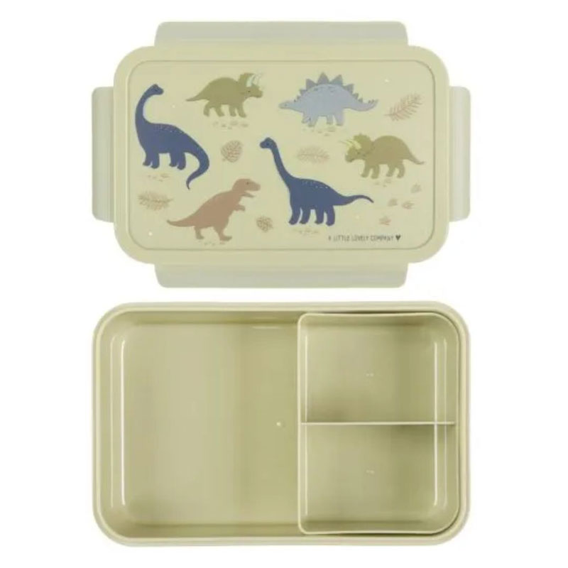 A Little Lovely Company Bento Δοχείο φαγητού με χωρίσματα -1,2 L- Dinosaurs SBDIGR58