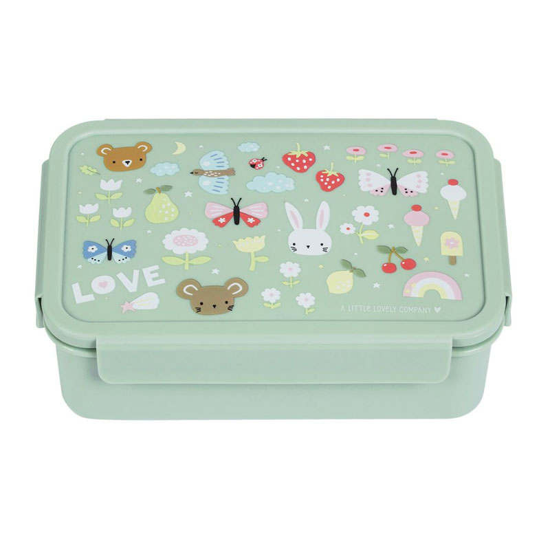 A Little Lovely Company Bento Δοχείο φαγητού με χωρίσματα -1,2 L- Joy  SBJOMU57