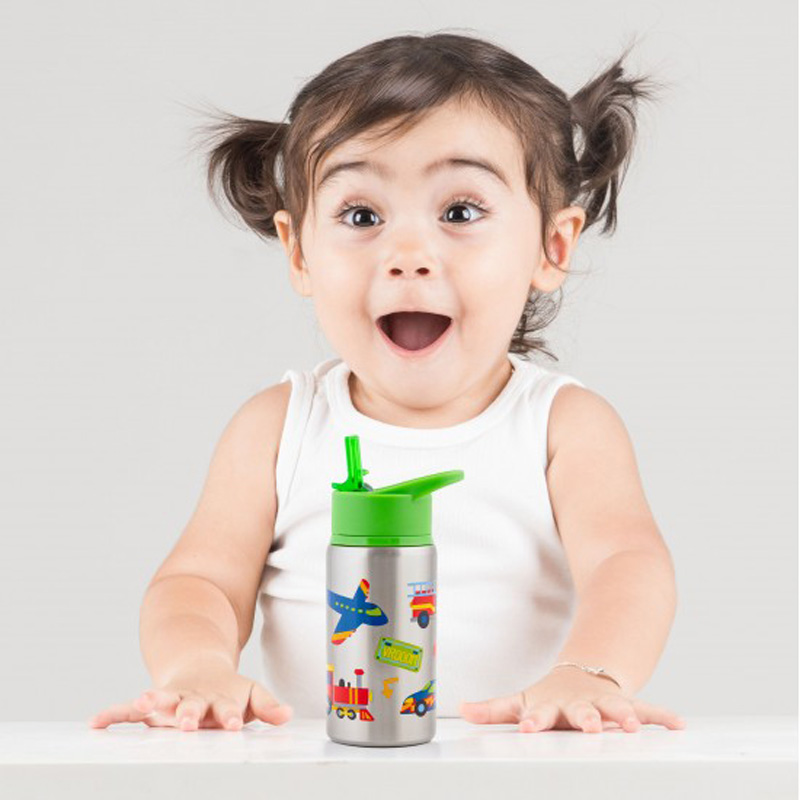 Stephen Joseph Water Bottle Ανοξείδωτο παγούρι Transportation 532 ml SJ117562