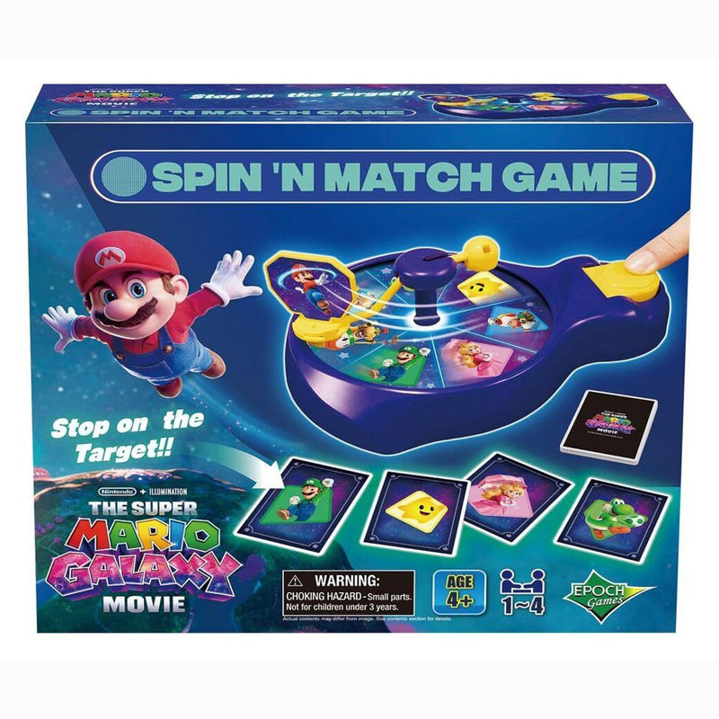 Epoch Super Mario Galaxy Movie Spin 'n Match Game Επιτραπέζιο 7639