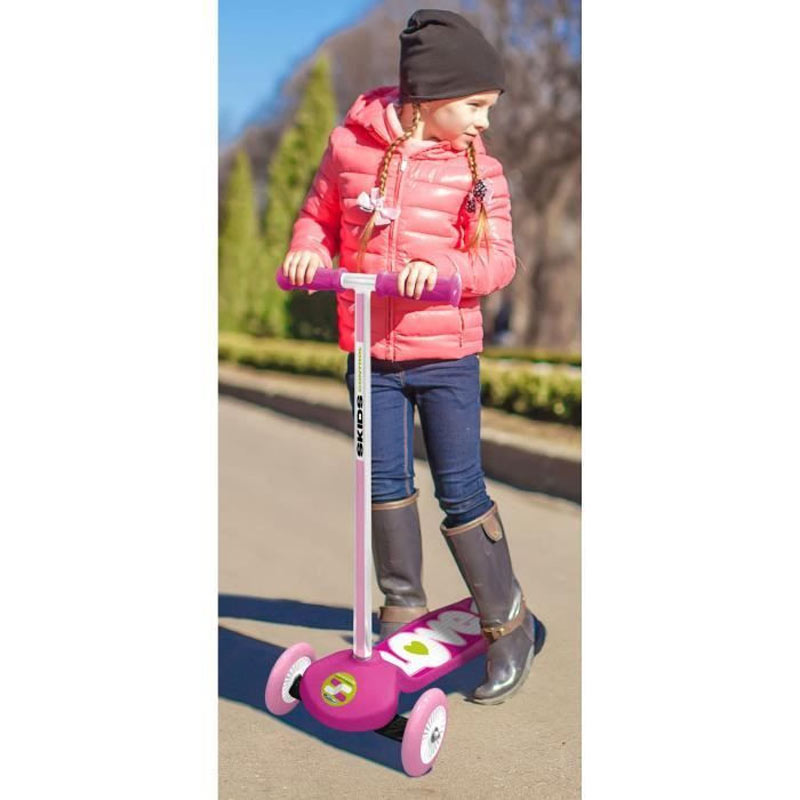 Stamp Scooter Skids Control Ροζ 3 Τροχο JS123006