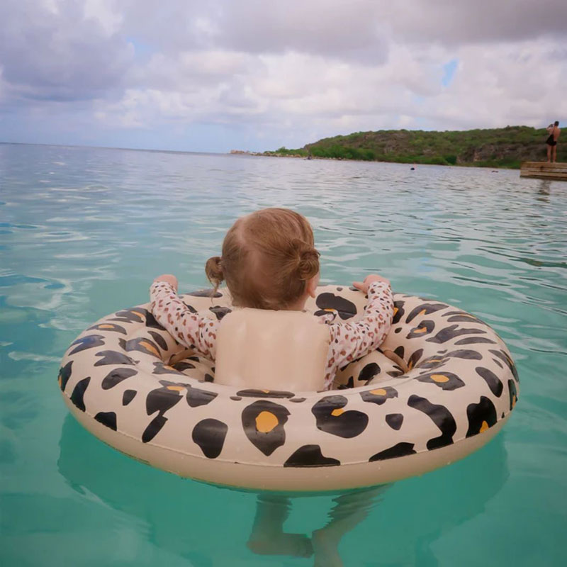 Swim Essentials Σωσίβιο ⌀69εκ. για μωρά από 0-1 ετών Beige Leopard
