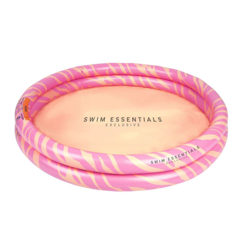 Swim Essentials Φουσκωτή πισίνα Ø100εκ. με δύο αεροθαλάμους για μωρά από 12μηνών+ Zebra