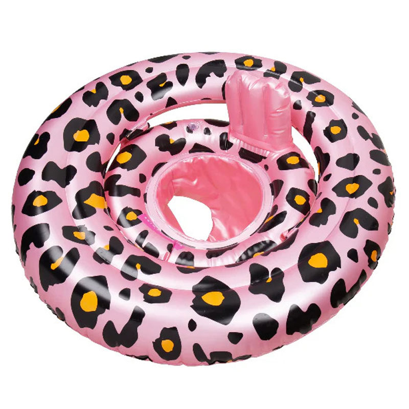 Swim Essentials Σωσίβιο ⌀69εκ. για μωρά από 0-1 ετών Rose Gold Leopard printed SWE-2020SE32