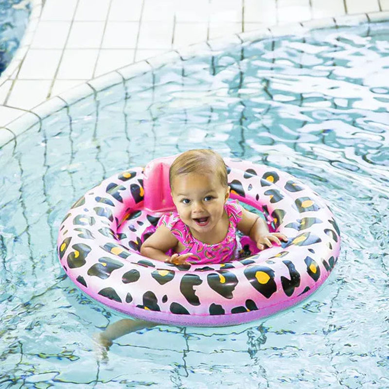 Swim Essentials Σωσίβιο ⌀69εκ. για μωρά από 0-1 ετών Rose Gold Leopard printed SWE-2020SE32