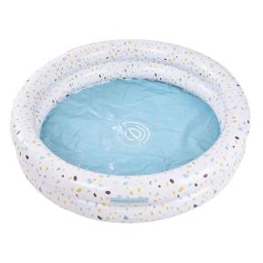 Swim Essentials Φουσκωτή πισίνα Ø100εκ. με δύο αεροθαλάμους για μωρά από 12μηνών+ White Terrazzo
