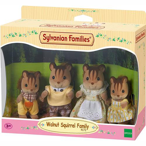 Sylvanian Families Walnut Squirrel Family Οικογένεια Σκίουρων 4172