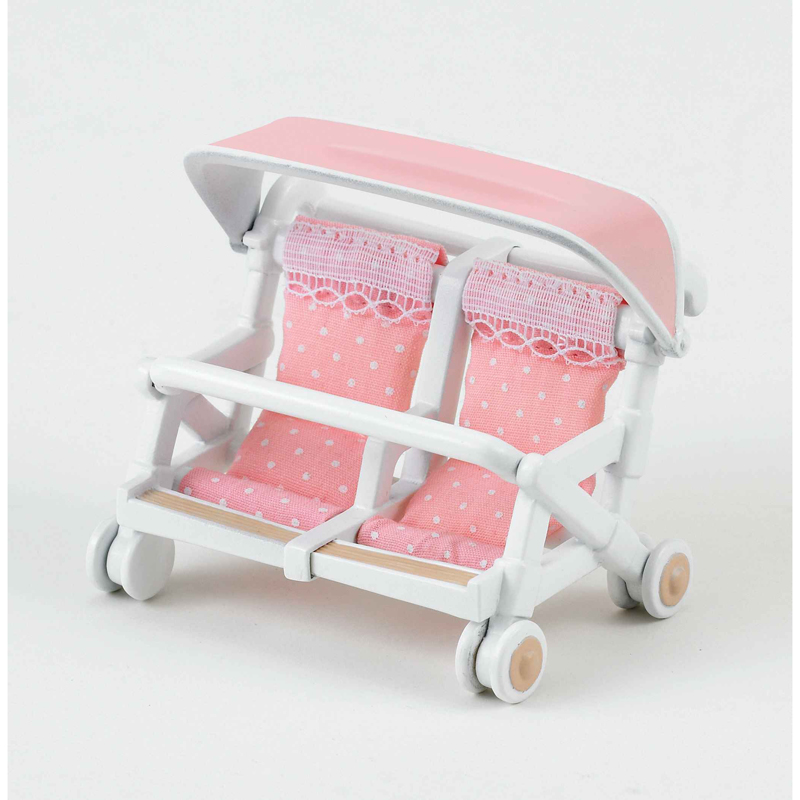 Sylvanian Families Διπλό καροτσάκι για Μωρά - Double Pushchair 4533