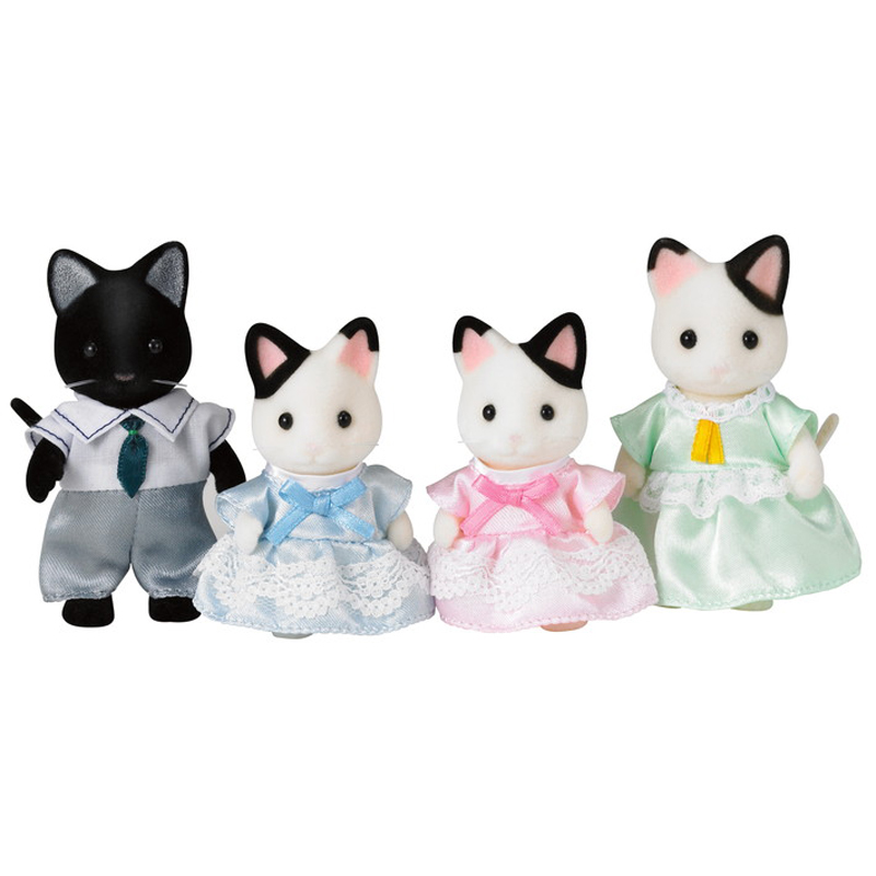 Sylvanian Families Tuxedo Cat Family 5181