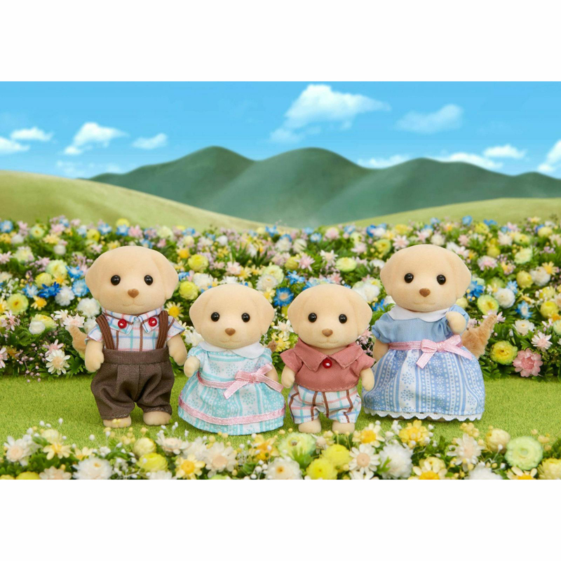 Sylvanian Families Yellow Labrador Family Οικογένεια Σκυλάκια Yellow Labrador 5182