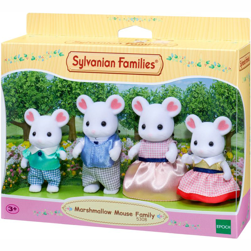 Sylvanian Families Marshmallow Mouse Family 5308