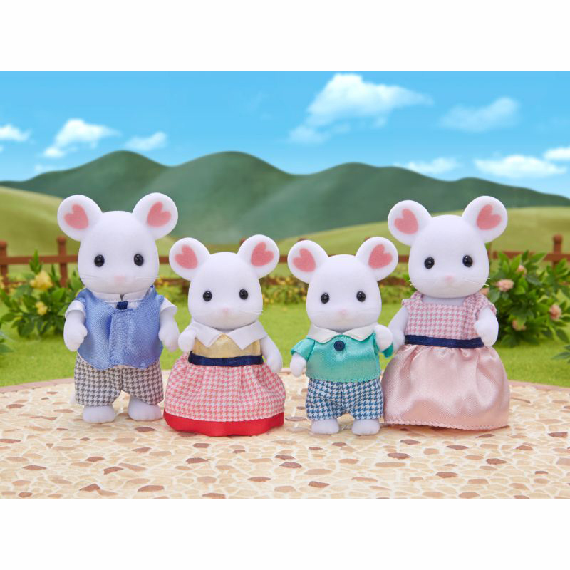 Sylvanian Families Marshmallow Mouse Family 5308