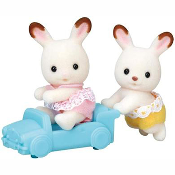 Sylvanian Families Chocolate Rabbit Twins 5420