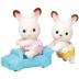 Sylvanian Families Chocolate Rabbit Twins 5420