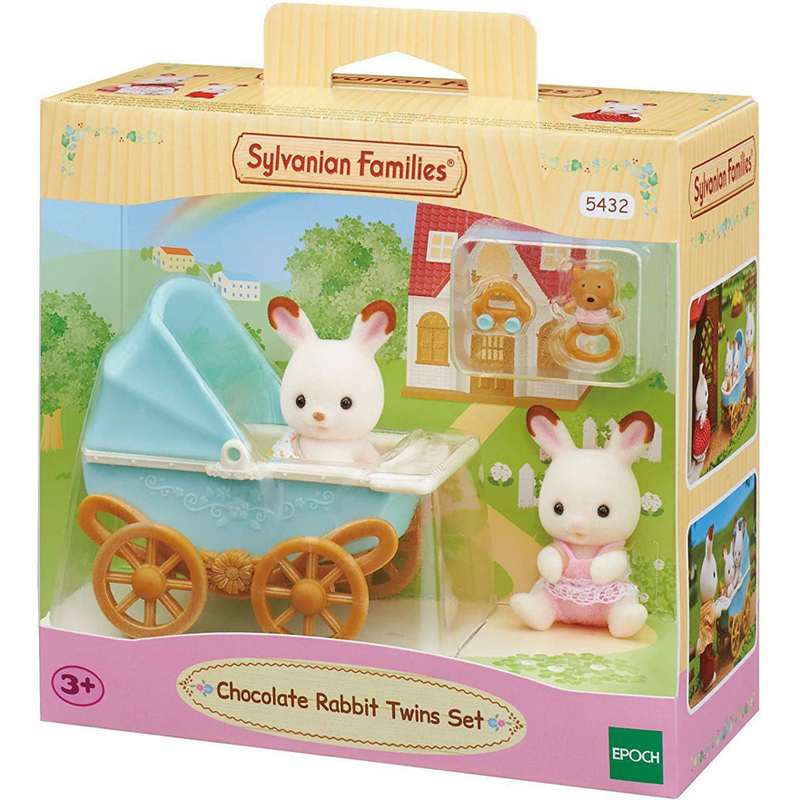 Sylvanian Families Chocolate Rabbit Twins Set Δίδυμα Κουνελάκια 5432