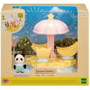 Sylvanian Families Baby Star Carousel Αστεράκι Καρουζέλ με μωρό Panda 5539