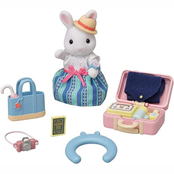 Sylvanian Families Weekend Travel Set - Snow Rabbit Mother Σετ Ταξιδίου με μαμά κουνελάκι 5641