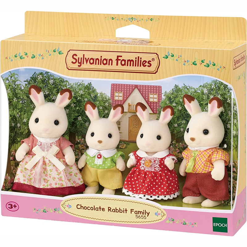 Sylvanian Families Chocolate Rabbit Family Οικογένεια Κουνελιών 5655