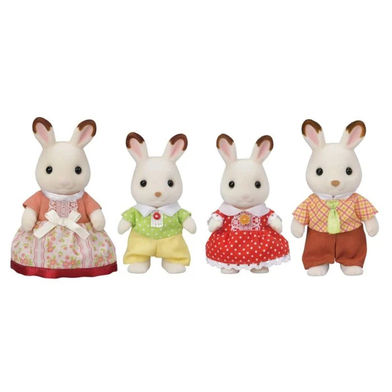 Sylvanian Families Chocolate Rabbit Family Οικογένεια Κουνελιών 5655