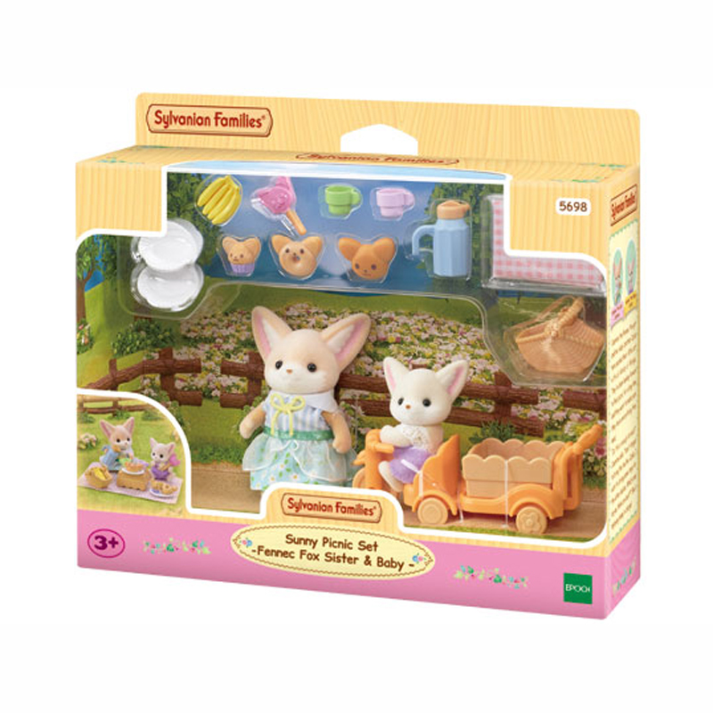Sylvanian Families Sunny Picnic Set - Fennec Fox Sister & Baby Σετ Πικνικ στη Λιακάδα 5698