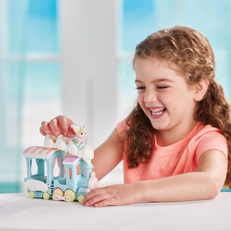 Sylvanian Families Floating Cloud Rainbow Train Σετ Τρένο Ουράνιο Τόξο & Μωρό Αλεπουδάκι 5702
