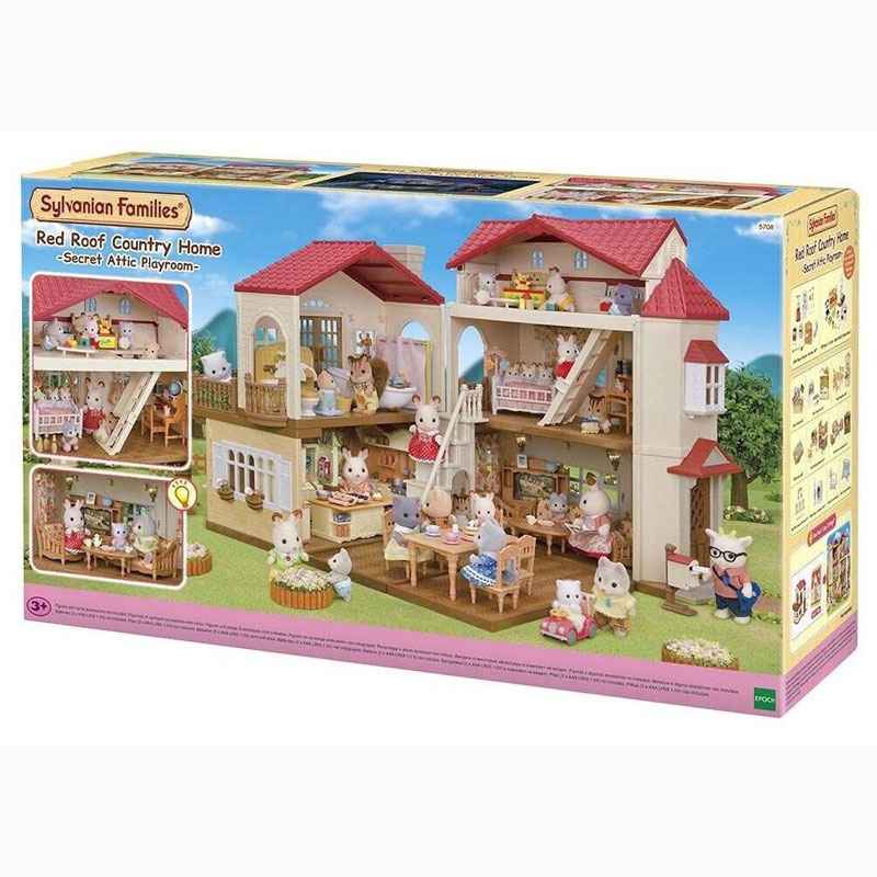 Sylvanian Families Red Roof Country Home - Secret Attic Playroom - 5708