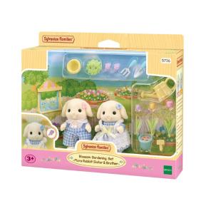 Sylvanian Families Blossom Gardening Set - Flora Rabbit Sister & Brother 5736