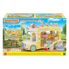 Sylvanian Families Λεωφορείο Βρεφονηπιακού Σταθμού Διασκεδαστικό Ουράνιο Τόξο 5744