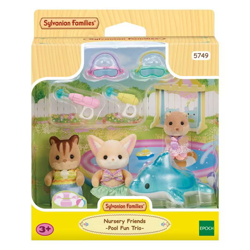 Sylvanian Families Nursery Friends-Η Παρέα των Τριών Διασκεδάζει στην Πισίνα 5749