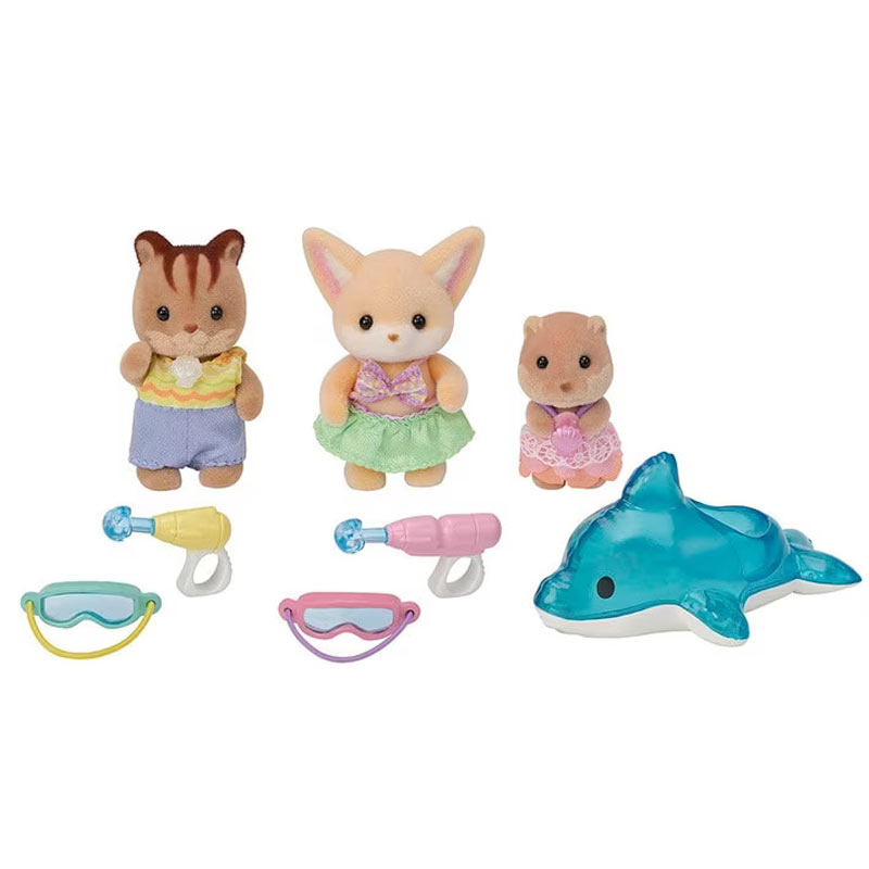 Sylvanian Families Nursery Friends-Η Παρέα των Τριών Διασκεδάζει στην Πισίνα 5749