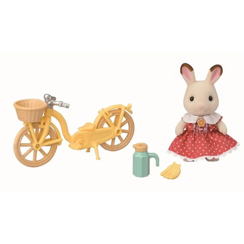 Sylvanian Families Chocolate Rabbit Girl's Cycling Ride 5777