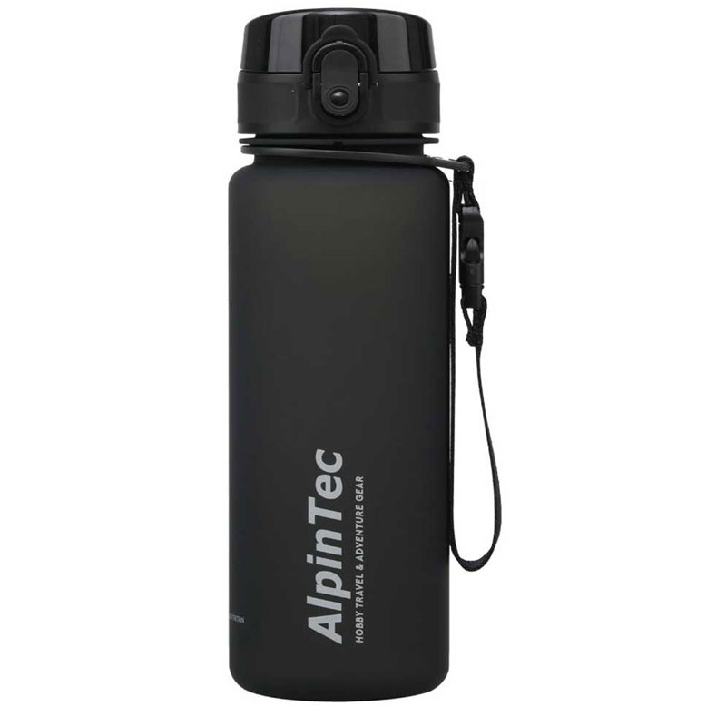 Παγούρι AlpinTec Πλαστικό 650ml Μαύρο T-750BL