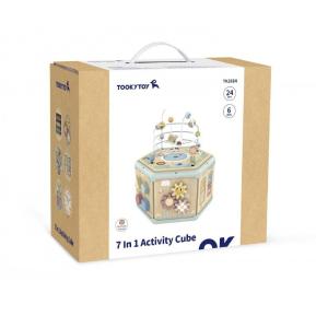 Tooky Toy Ξύλινος Κύβος Δραστηριοτήτων 7 σε 1 TK261N