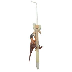 Χειροποίητη Λαμπάδα Δεινόσαυρος Jurassic World με σπαστά μέλη Herrerasaurus TOY-02-2026