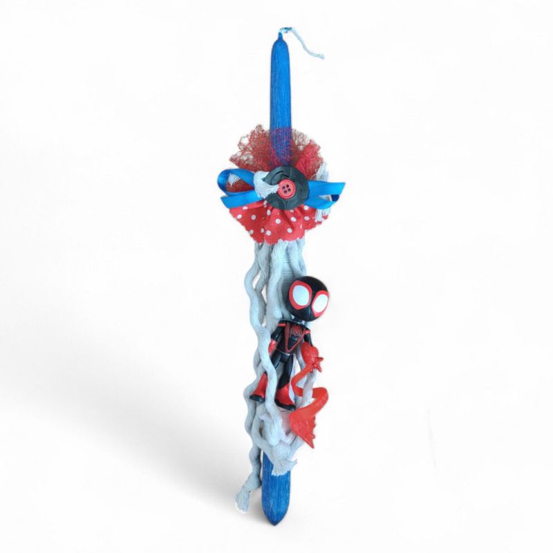 Χειροποίητη Λαμπάδα Marvel Spidey and His Amazing Friends Φιγούρα 10cm Miles Morales TOY-100-2026