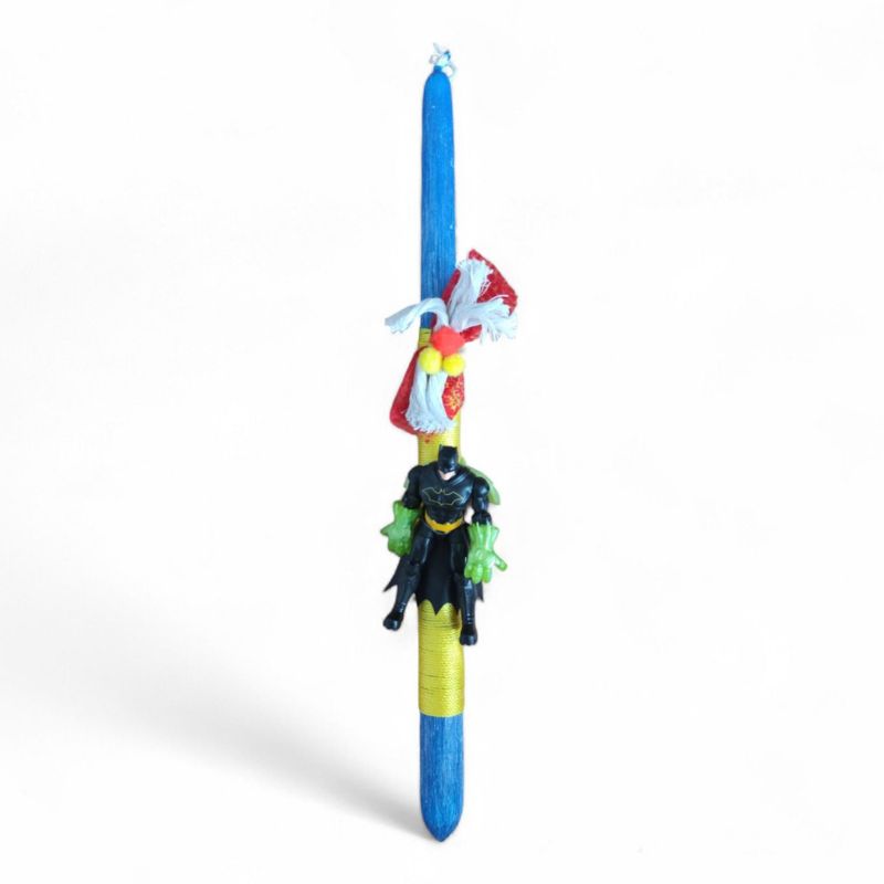 Χειροποίητη Λαμπάδα Batman Action Φιγούρα 10cm TOY-102-2026