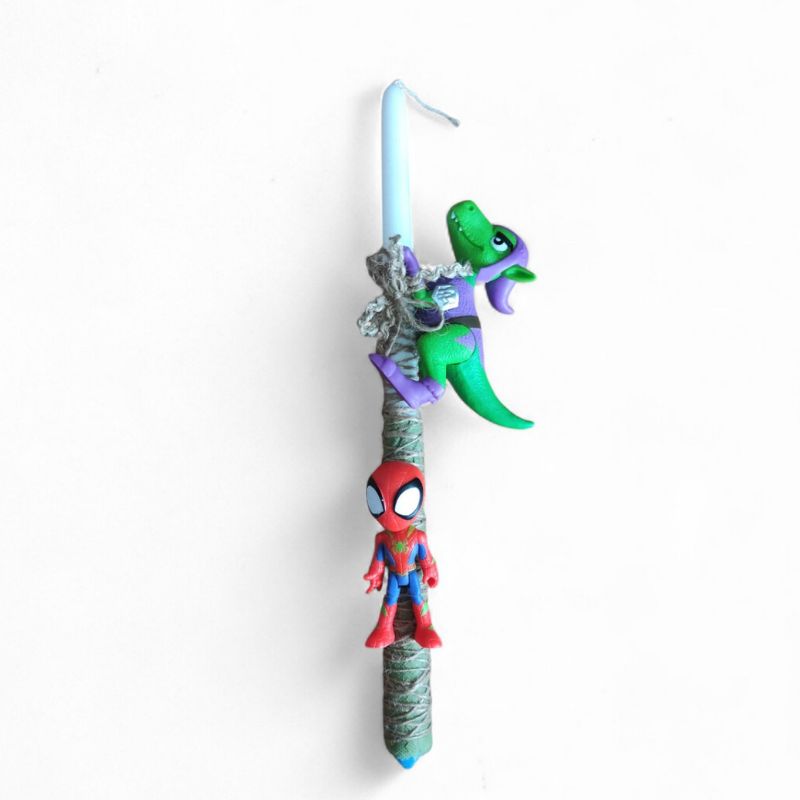 Χειροποίητη Λαμπάδα Spidey and His Amazing Friends Dino-Webs - Spidey Goblin Raptor TOY-106-2026