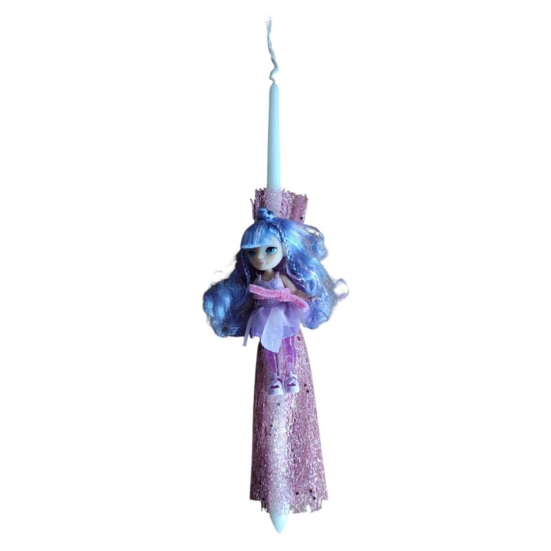 Χειροποίητη Λαμπάδα Κούκλα Rainbow High Littles Fantasy Amethyst TOY-12-2026