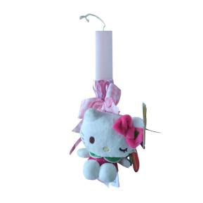 Χειροποίητη Λαμπάδα Hello Kitty Λούτρινο Φούξια Με Φρουτένιο Άρωμα 12cm TOY-18-2026