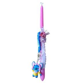 Χειροποίητη Λαμπάδα Μπρελόκ Stitch Music Lover TOY-28-2026