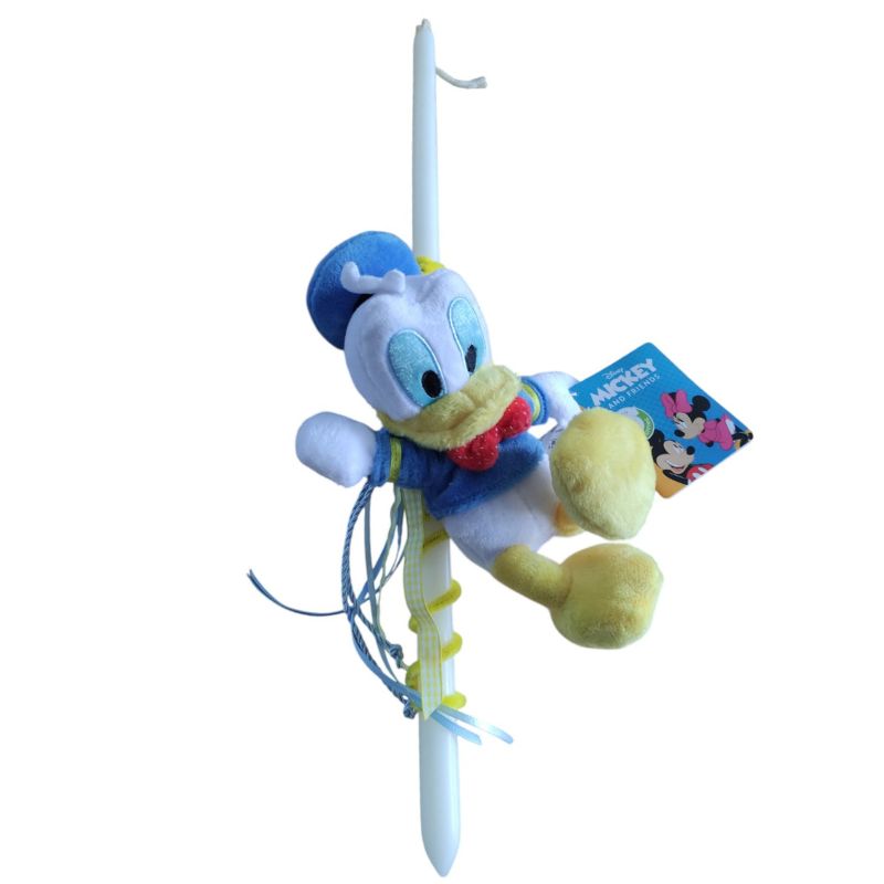 Χειροποίητη Λαμπάδα Disney Mickey and the Roadster Racers Λούτρινο Donald 20εκ TOY-49-2026